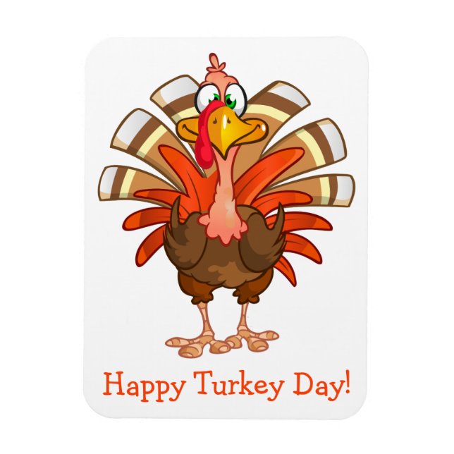 Animated Turkey Magnet (Vertical)