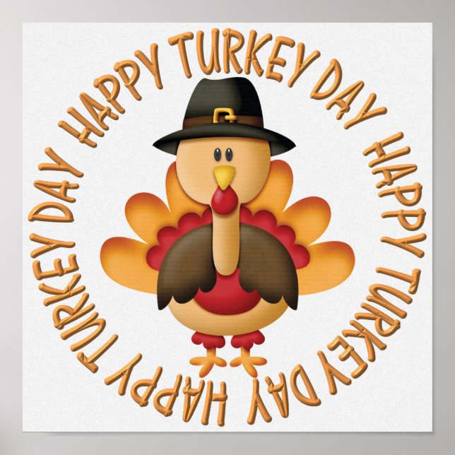Animated Turkey Poster (Front)