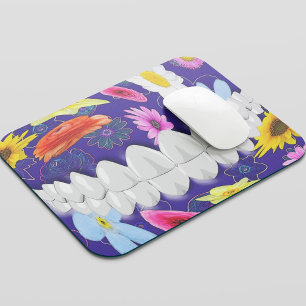 Animated White Teeth Smile Dentist Mousepad