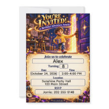 AnimatedLabbs Ziggy Birthday Adventure Invitation