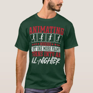 Animation Cartoon Artist 3D Modeling 3D Animation T-Shirt