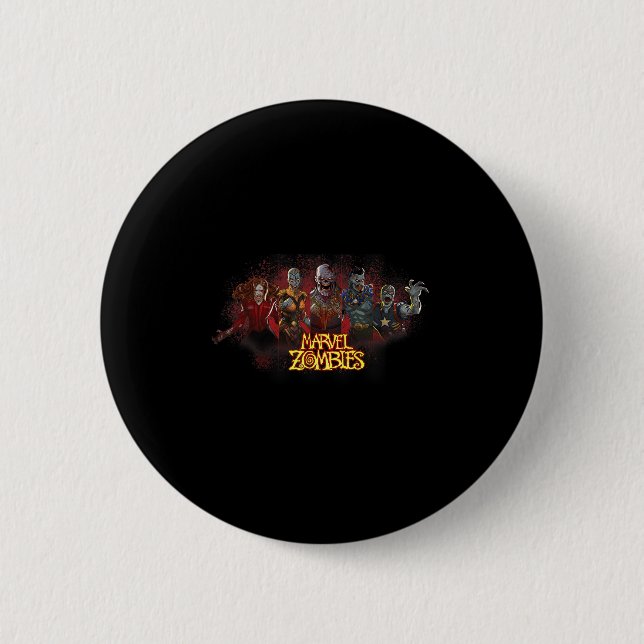 Animation Zombies Undead Heroes And Villains  6 Cm Round Badge (Front)