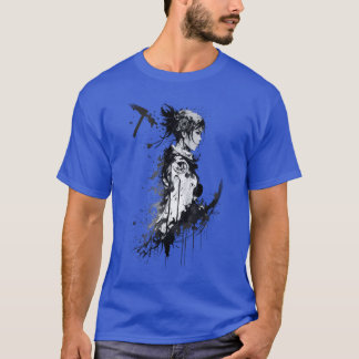 Anime abstract and white girl funny T-Shirt