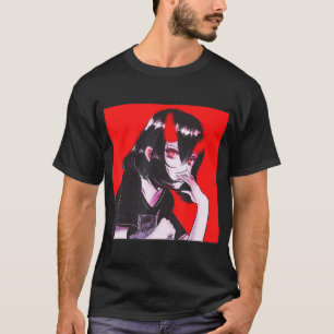 Anime Aesthetic Gothic Demon Girl Kawaii Waifu T-S T-Shirt