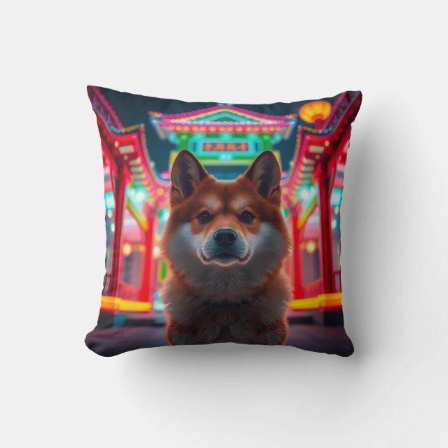 Anime Akita Cushion (Front)