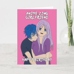 Anime Amazing Girlfriend Birthday Card