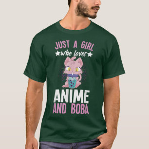 Anime And Boba Manga Anime Stuff Anime Girl  T-Shirt