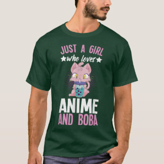 Anime And Boba Manga Anime Stuff Anime Girl  T-Shirt