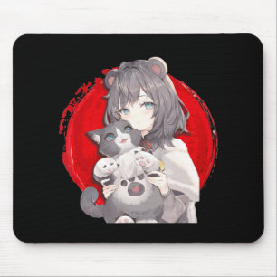 Anime and Cats Lover Japanese Manga kawaii Otaku G Mouse Pad