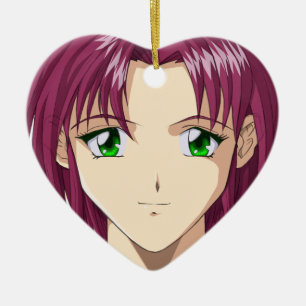 Anime and Manga Faces Ceramic Tree Decoration