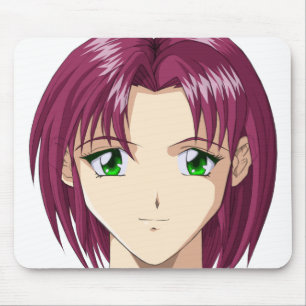 Anime and Manga Faces Mouse Pad