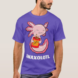 Anime Axolotl Waifu Who Love Anime Ramen And Sketc T-Shirt
