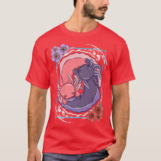 Anime Axolotl Waifu Who Love Anime Ramen And Sketc T-Shirt