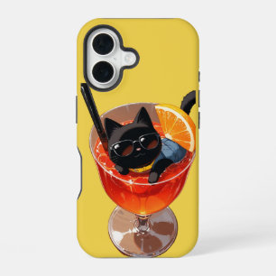 ANIME BLACK CAT iPhone 16 CASE