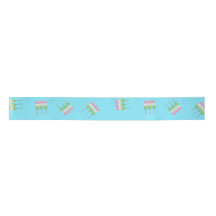 Anime Blue Pastel Dango Ribbon