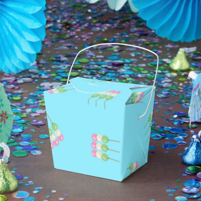 Anime Blue Pastel Dango Takeout Favour Box (Party)