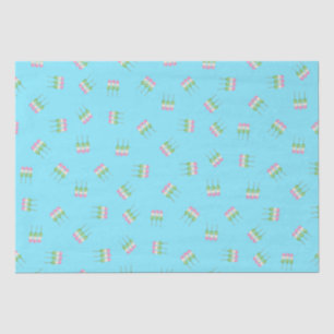 Anime Blue Pastel Dango Tissue Paper