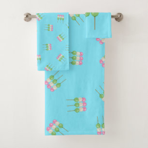 Anime Blue Pastel Dango Towel