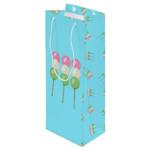 Anime Blue Pastel Dango Wine Gift Bag