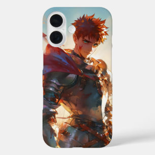 Anime Boy Knight iPhone 16 Case