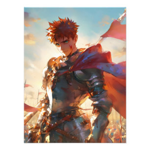 Anime Boy Knight Photo Print