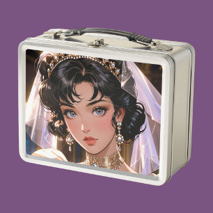 Anime bride metal lunch box