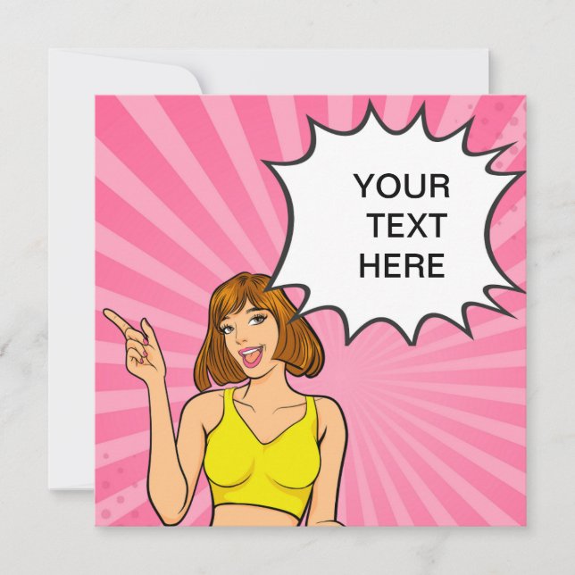 ANIME , CARTOON , CUSTOMIZABLE INVITATION (Front)