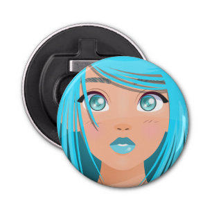 ANIME CARTOON GIRL BOTTLE OPENER