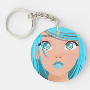 ANIME CARTOON GIRL  KEY RING