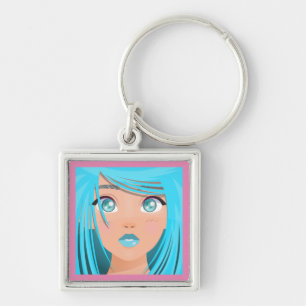 ANIME CARTOON GIRL  KEY RING