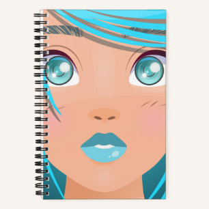 ANIME CARTOON GIRL NOTEBOOK