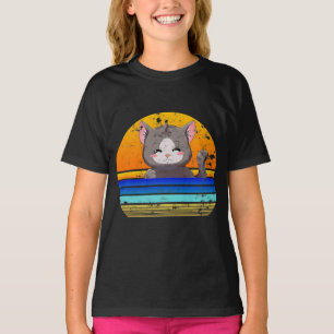 Anime Cat   Gift For Girl's Birthday T-Shirt