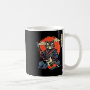 Anime Cat Japanese Samurai Tattoo Kawaii Ninja Gui Coffee Mug
