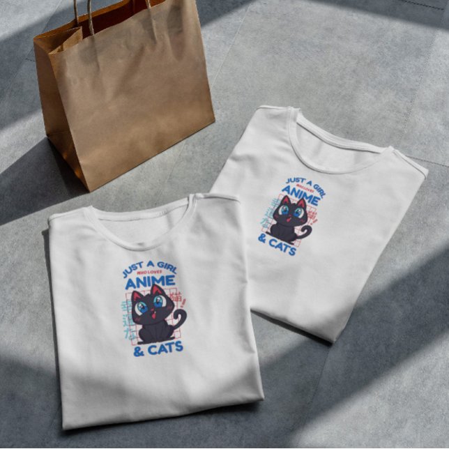 Anime Cat Love Quote   T-Shirt (Creator Uploaded)