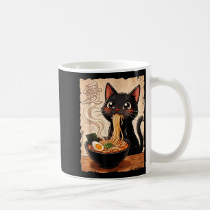 Anime Cat Ramen Japanese Funny Cat Graphic Anime Coffee Mug
