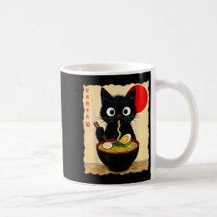 Anime Cat Ramen Japanese Funny Cat Graphic Tees An Coffee Mug