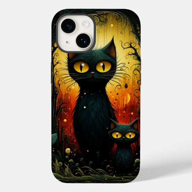 Anime cats art Case-Mate iPhone case (Back)