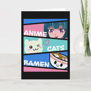 Anime Cats Ramen Manga Cosplay Japan Kawaii Gift Card