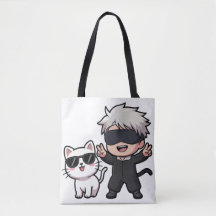 Anime Character & Blushing Cat T-Shirt