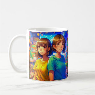 Anime Characters Colourful Art Coffee Mug