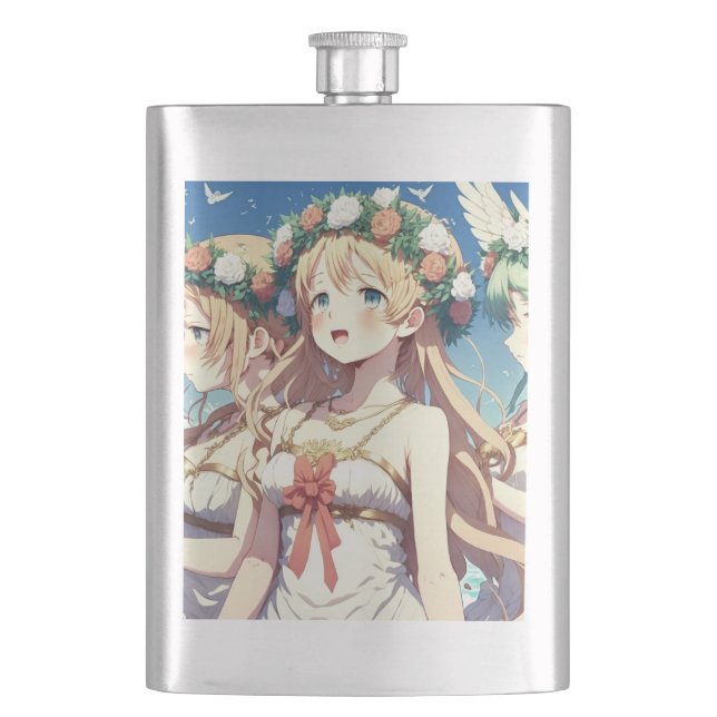 Anime Chor Hip Flask (Front)