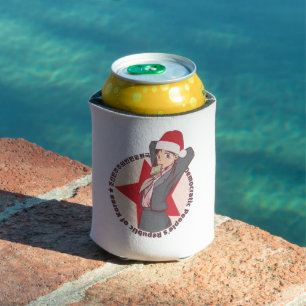 Anime Christmas Sweater- Cute Korean Girl Santa Ha Can Cooler