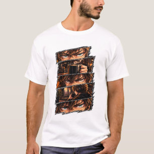 Anime Coffee Lover Cosy Cafe Aesthetic T-Shirt