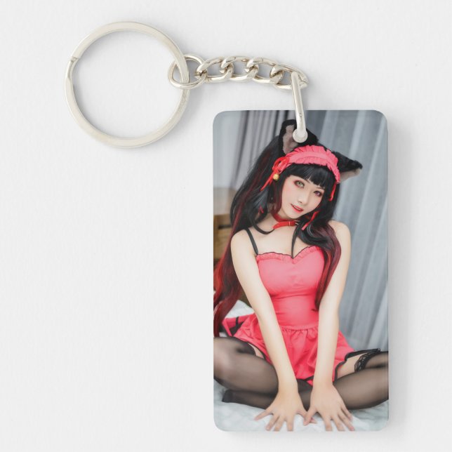 Anime Cosplay Photo Key Chain (Front)