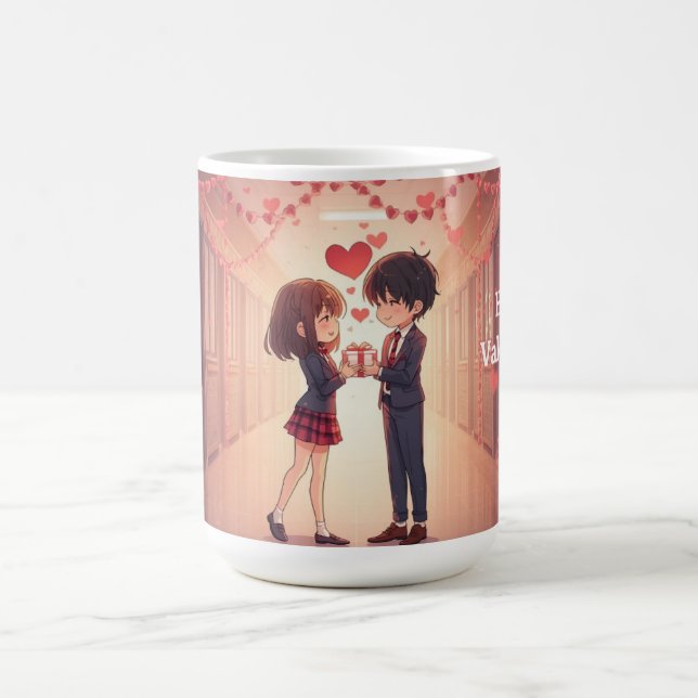 Anime Couple Valentine's Day Mug (Center)