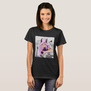 Anime Cute Demon Girl Character T-Shirt