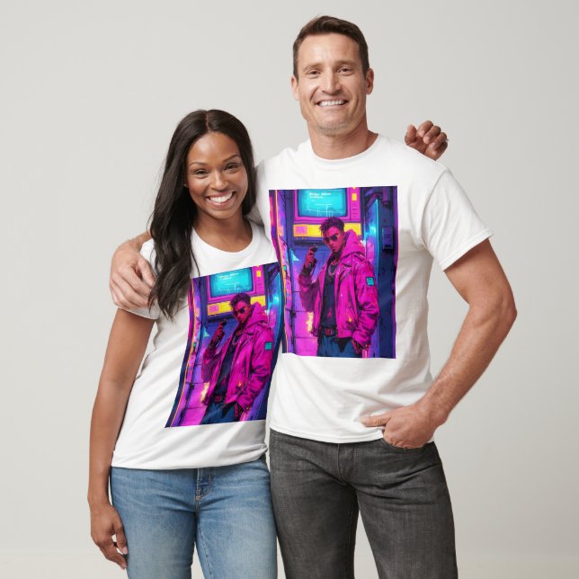Anime Cyber Punk Themed Graphic Shirt (Unisex)