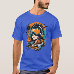 Anime Cyberpunk Steampunk Harajukuechwear friends T-Shirt