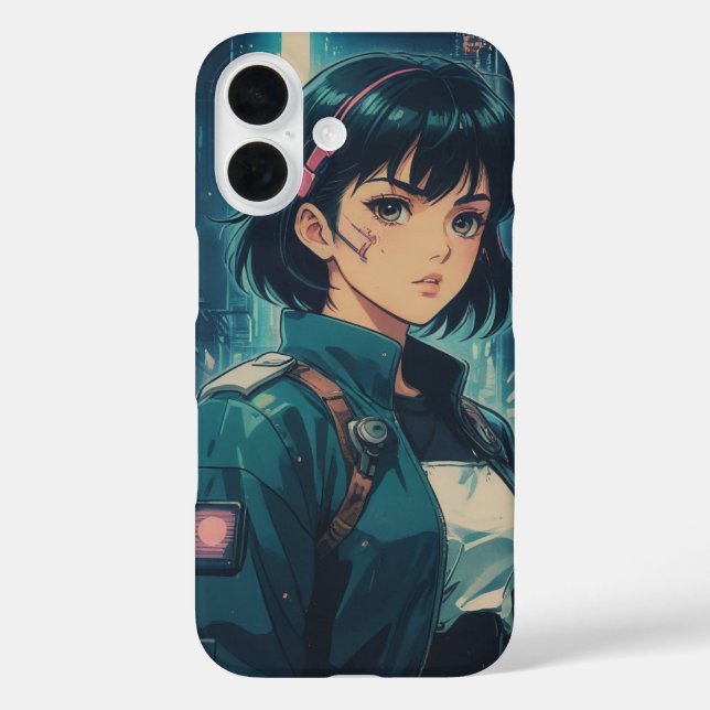 Anime Cyperpunk Girl Case-Mate iPhone Case (Back)