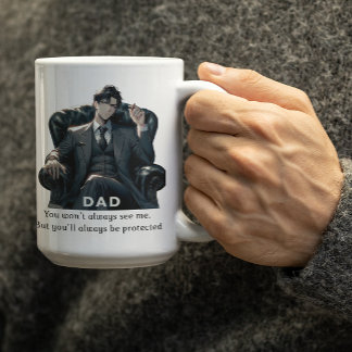 Anime Dad saying he's always got your back Coffee Mug
